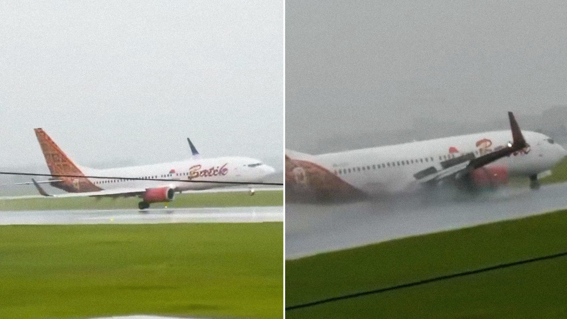 Avión casi se estrella durante aterrizaje por fuerte tormenta