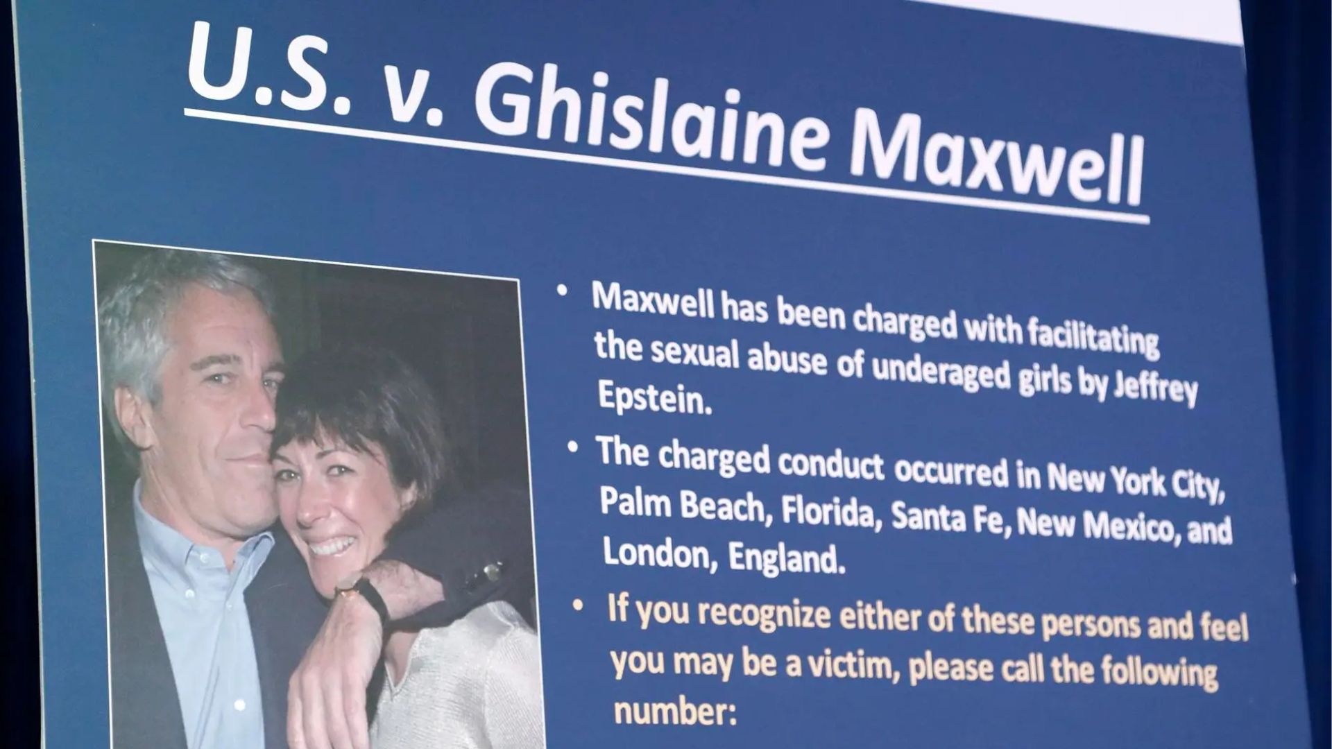 Caso Epstein: Ghislaine Maxwell podría ser interrogada por nuevos detalles