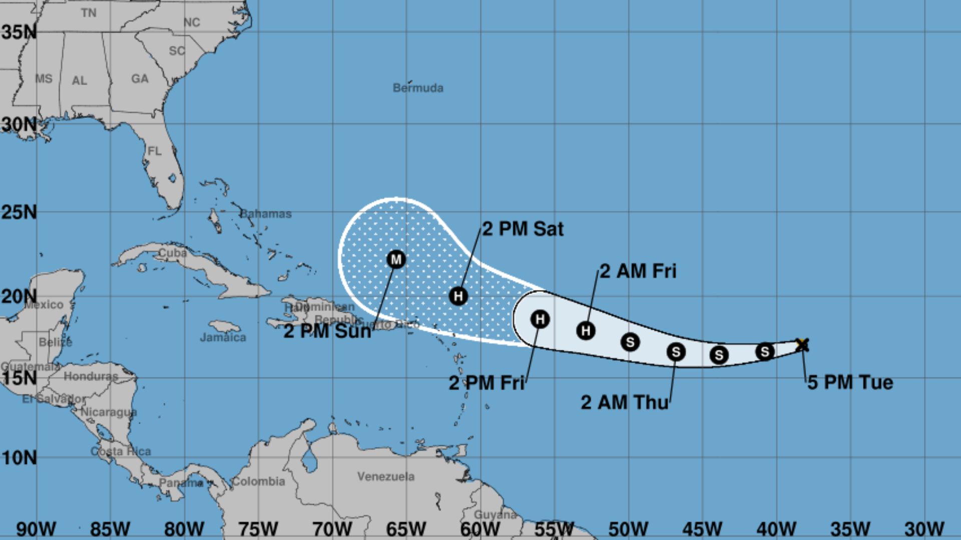Tormenta Erin avanza por el Atlántico: monitorean posible cercanía al Caribe