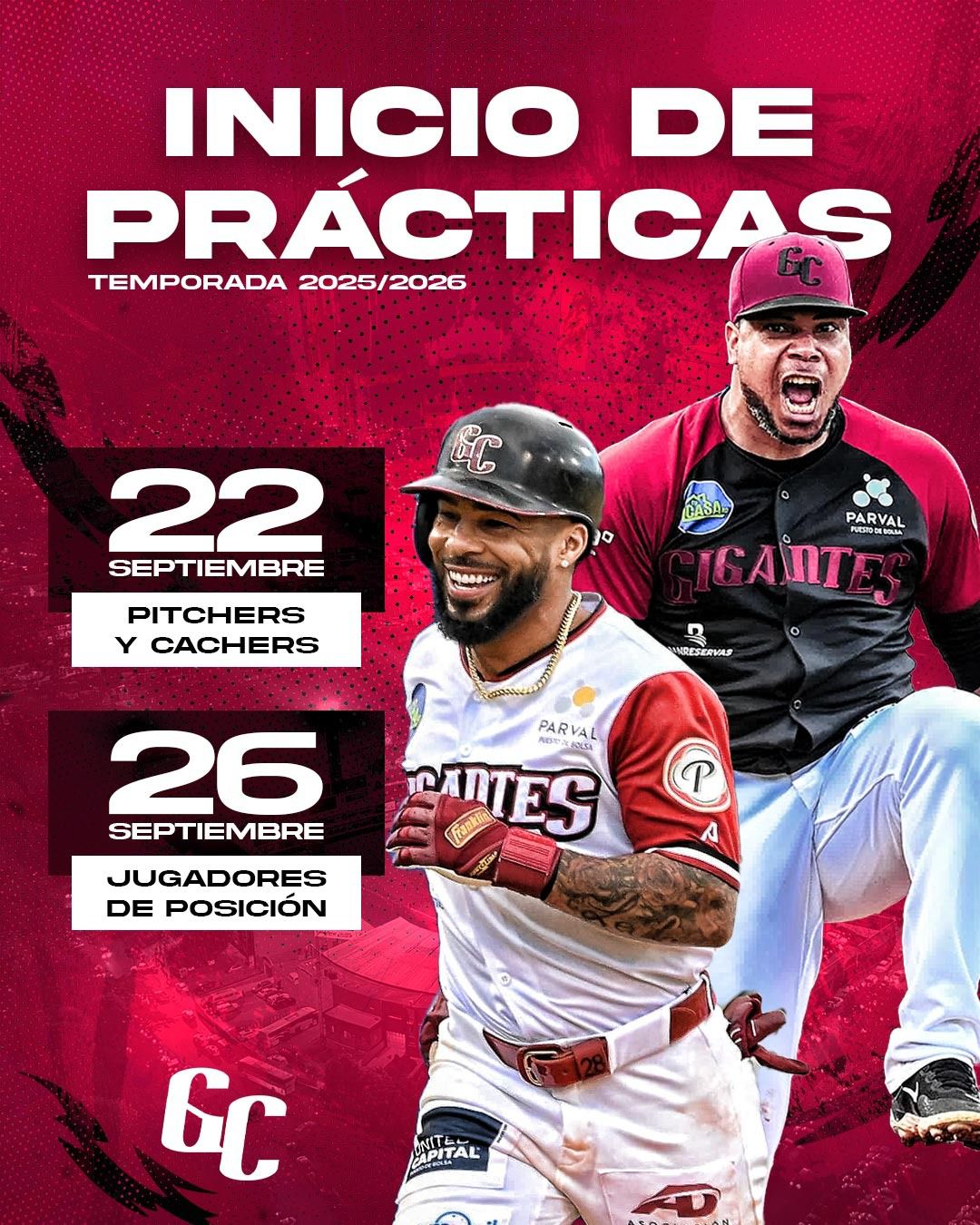 Gigantes del Cibao comenzarán sus entrenamientos el lunes 22 de septiembre