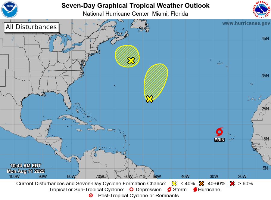 Se forma la tormenta tropical Erin, podría convertirse en el primer “gran huracán” de la temporada