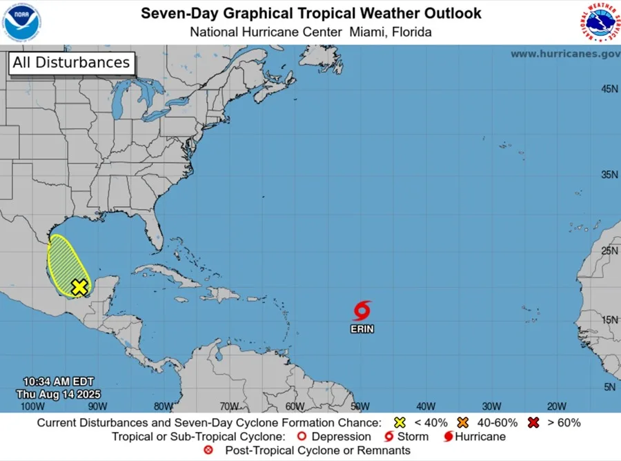 Tormenta Erin podría causar inundaciones y deslizamientos en Puerto Rico, advierte EE. UU.