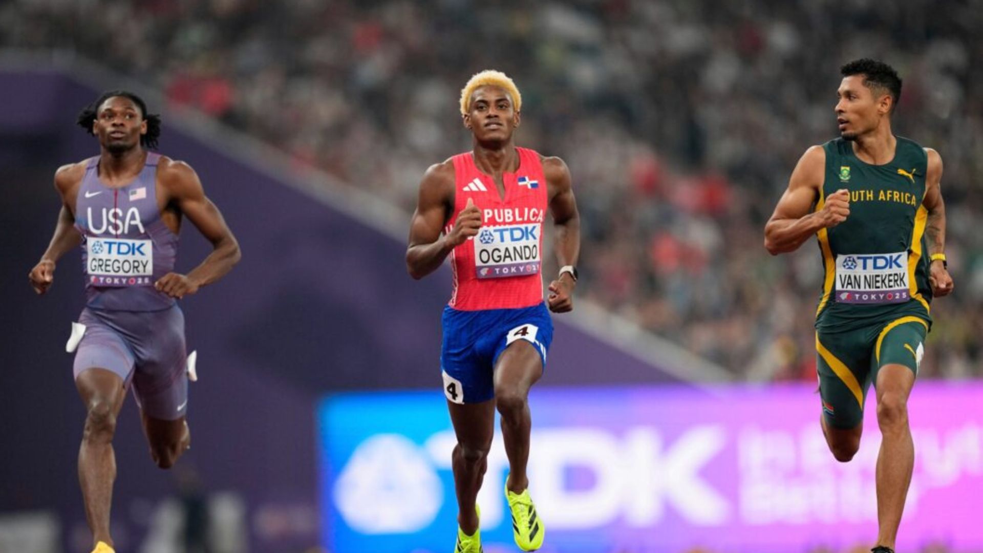 Alexander Ogando finaliza sexto en la carrera final de los 200 metros