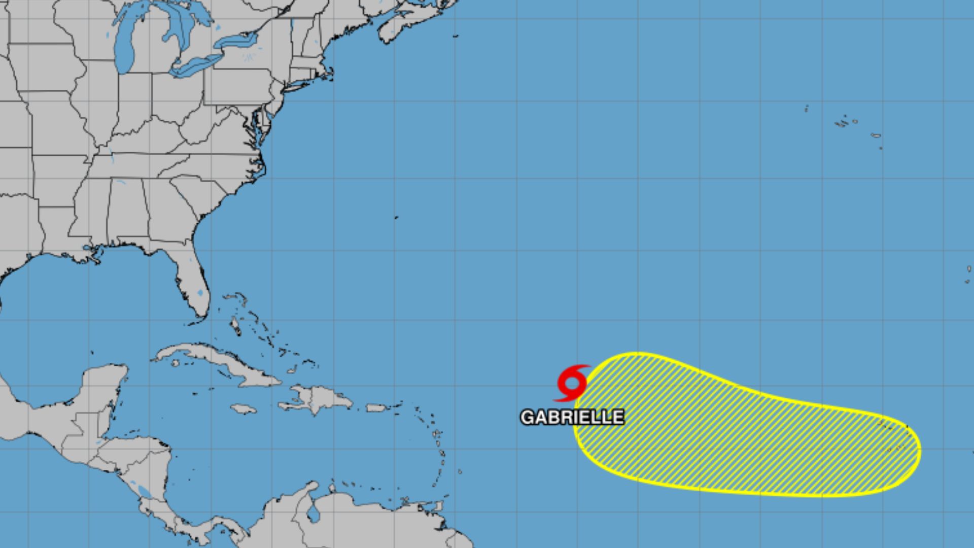 Tormenta tropical Gabrielle tiene un 20 % de probabilidad de convertirse en ciclón