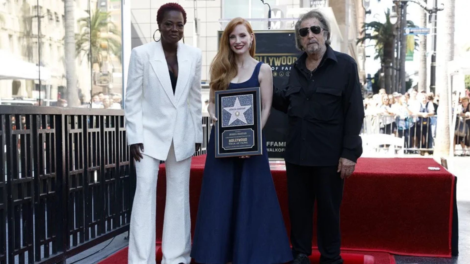 Jessica Chastain recibe su estrella en el Paseo de la Fama de Hollywood