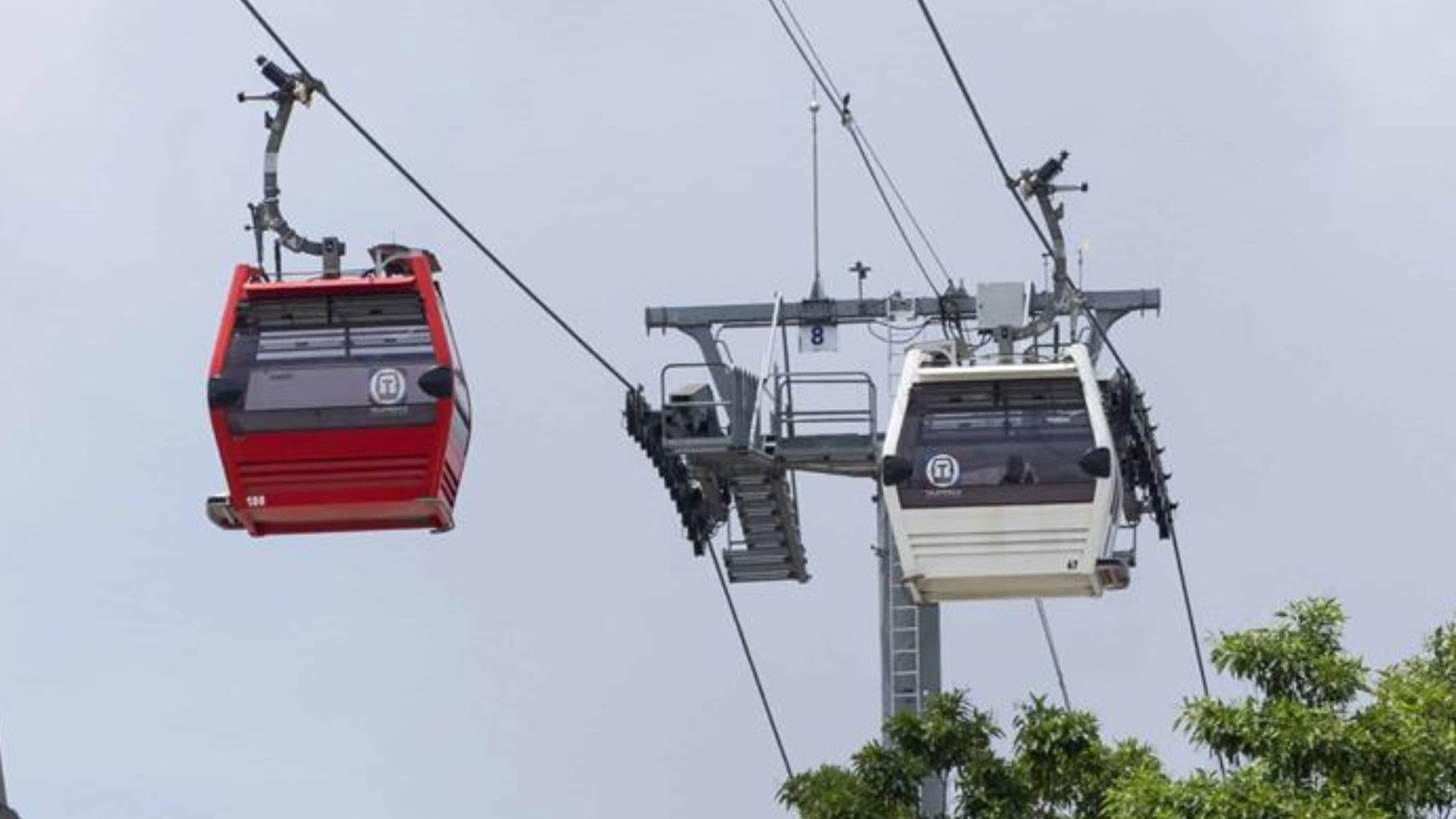 Suspenden servicio de la Línea 1 del Teleférico de Santo  Domingo por onda tropical