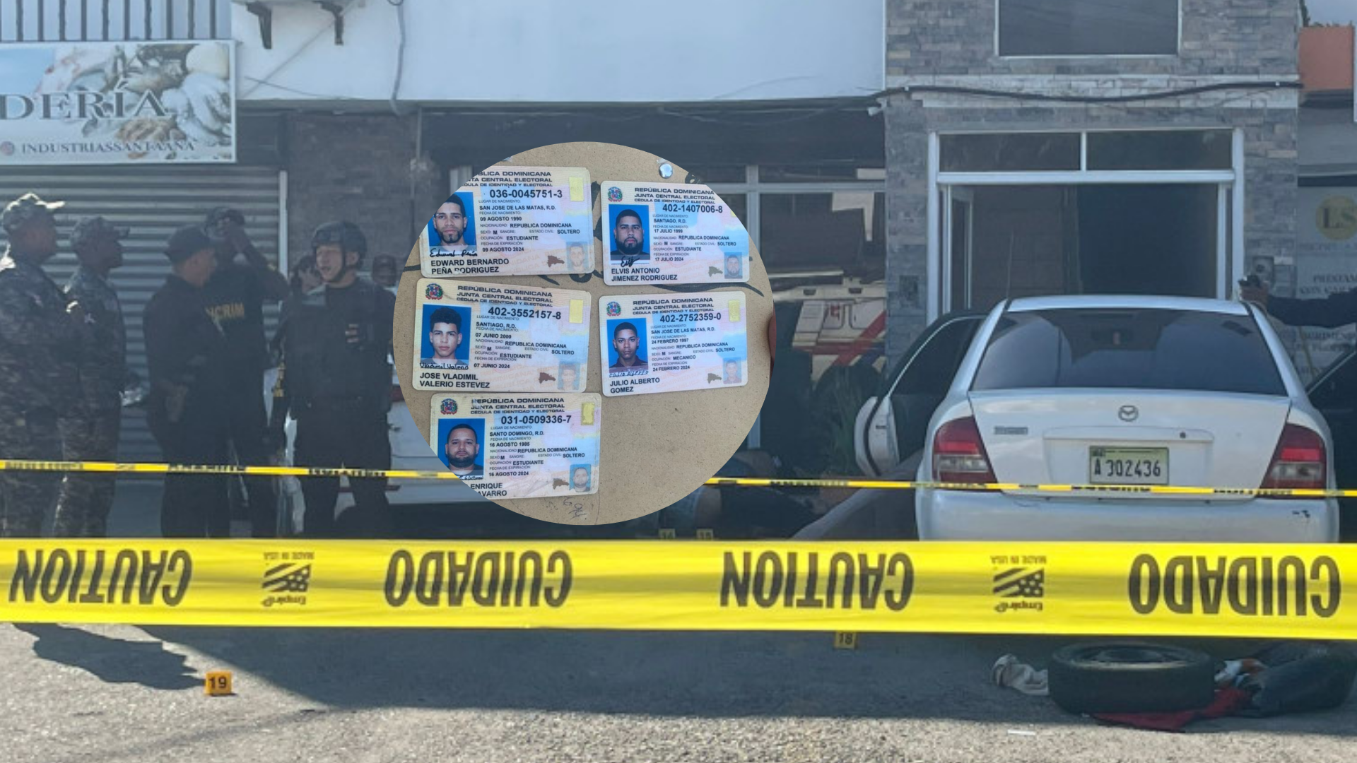 Identifican a los cinco presuntos delincuentes muertos en enfrentamiento con la Policía en Santiago
