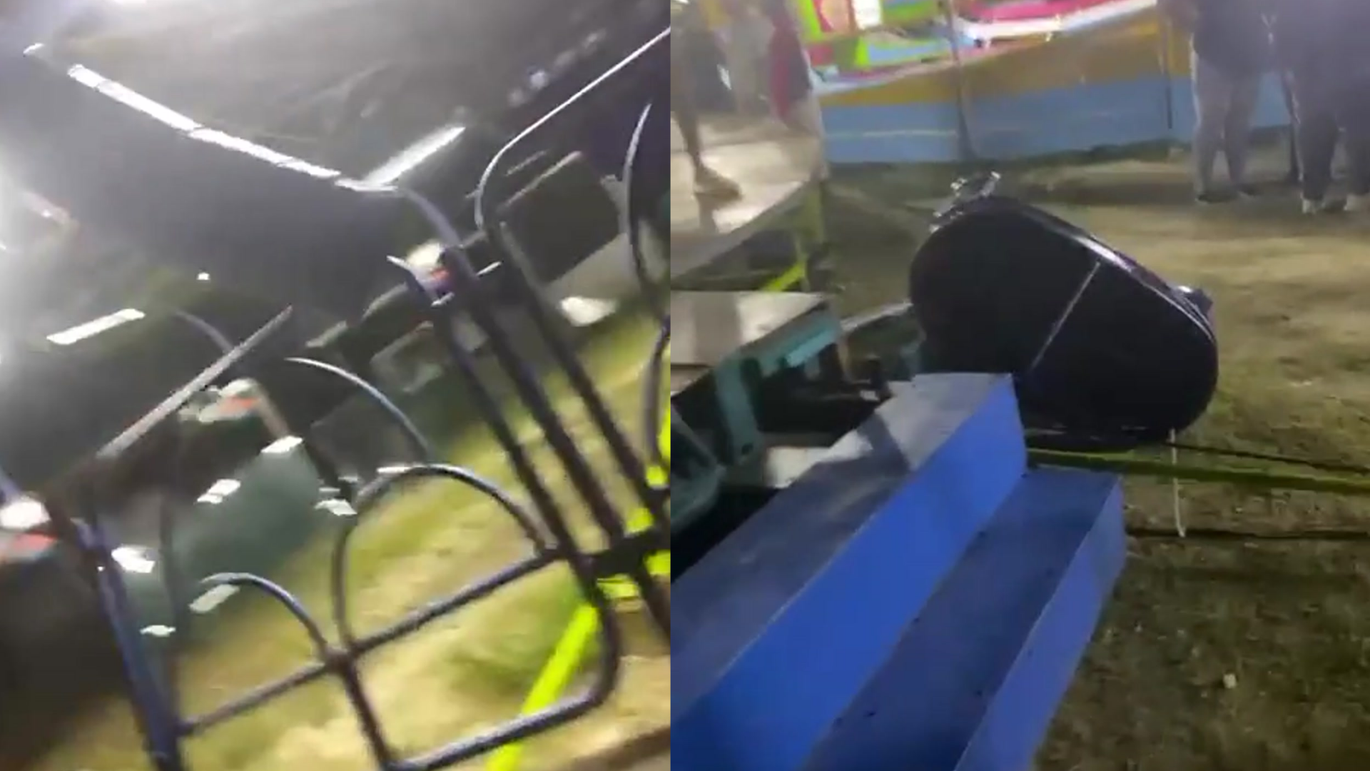 Varios jóvenes en estado delicado tras desprenderse la silla de un juego mecánico en Cabrera