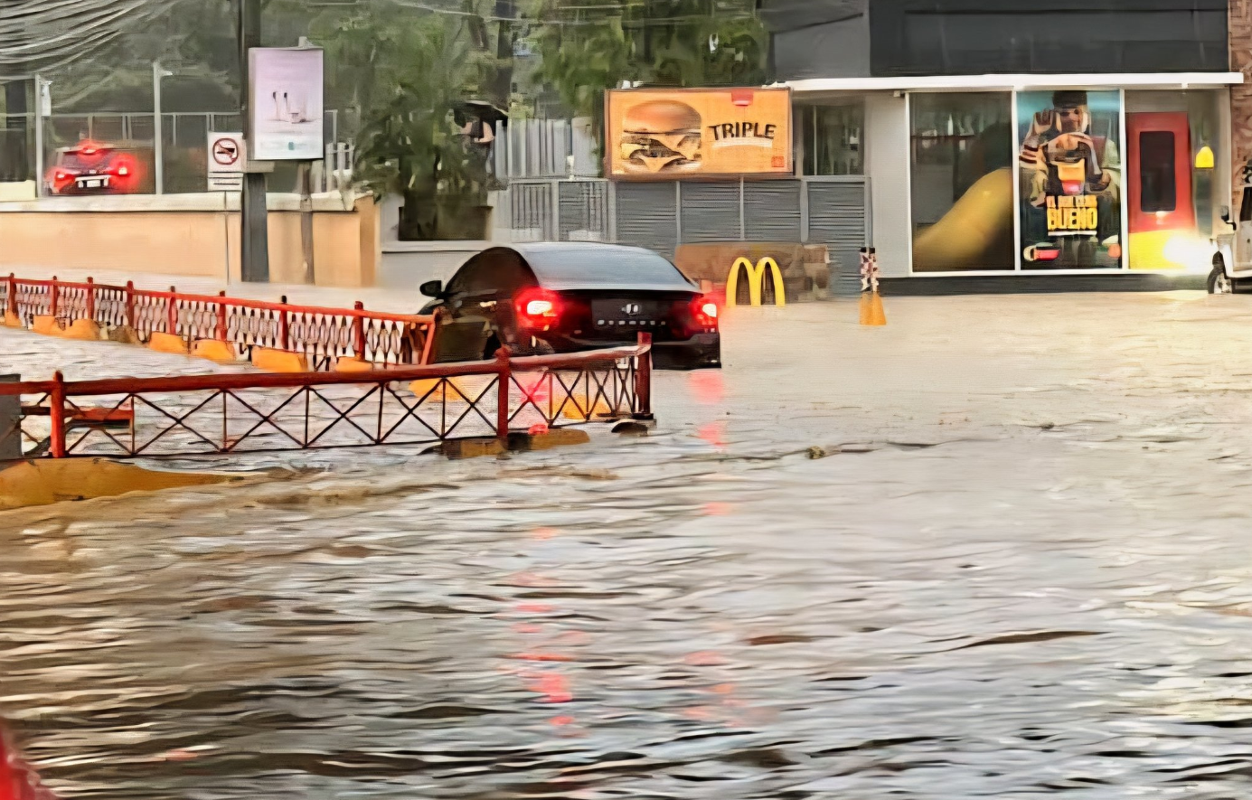 Lluvias en Santiago superaron los 61 milímetros este jueves