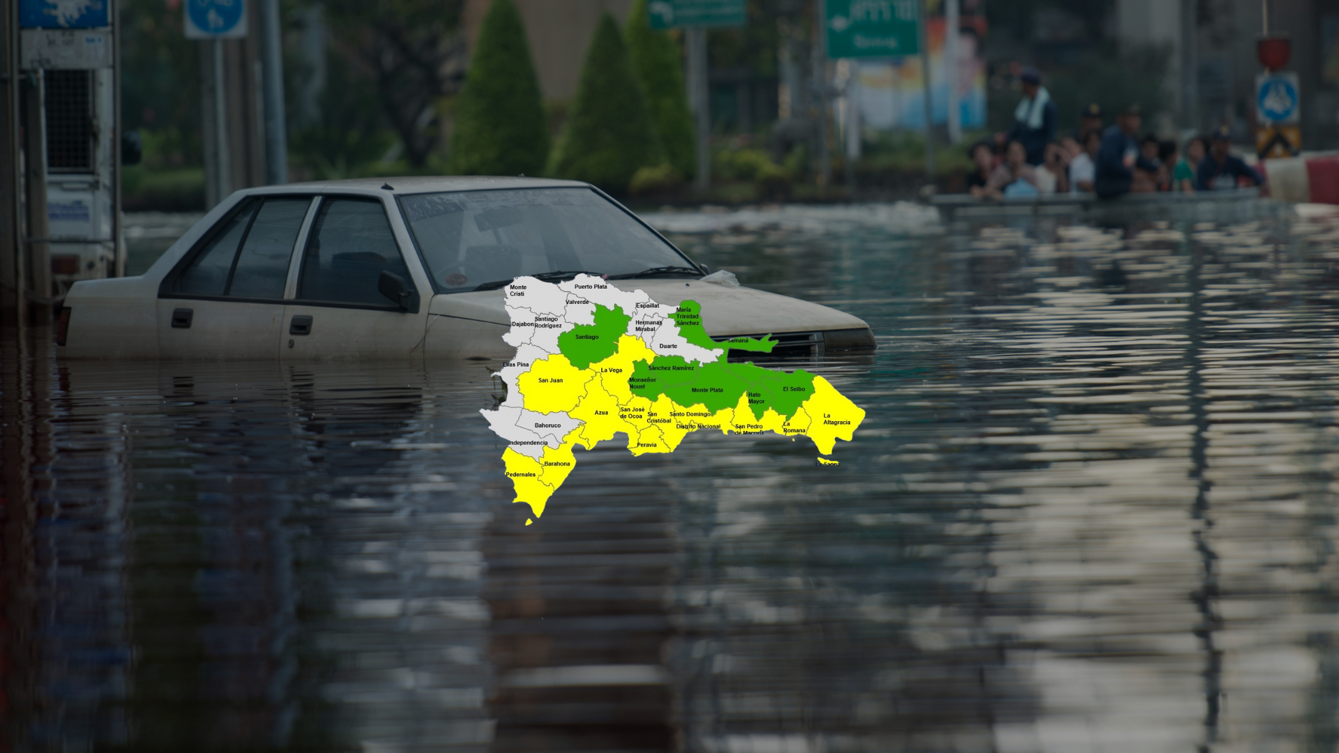 COE eleva la alerta amarilla para el Distrito Nacional y 12 provincias por posible ciclón