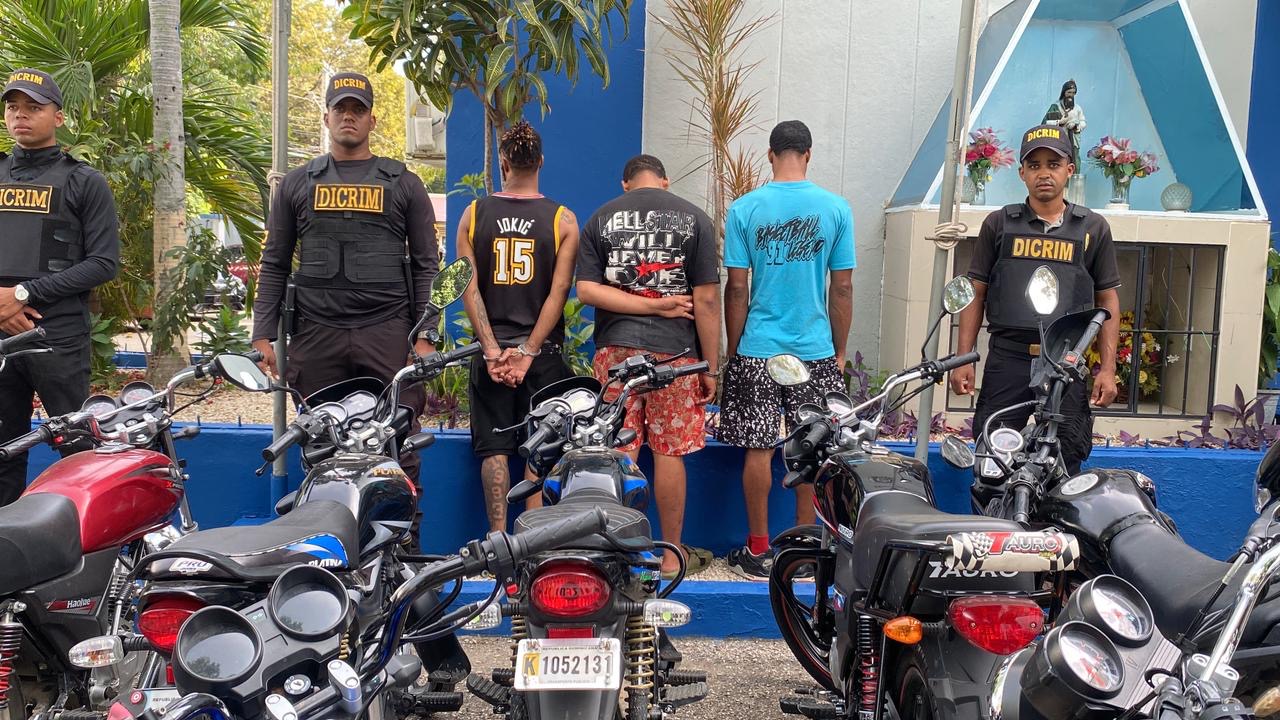 Policía desmantela banda dedicada a robar y comercializar motocicletas en San Juan