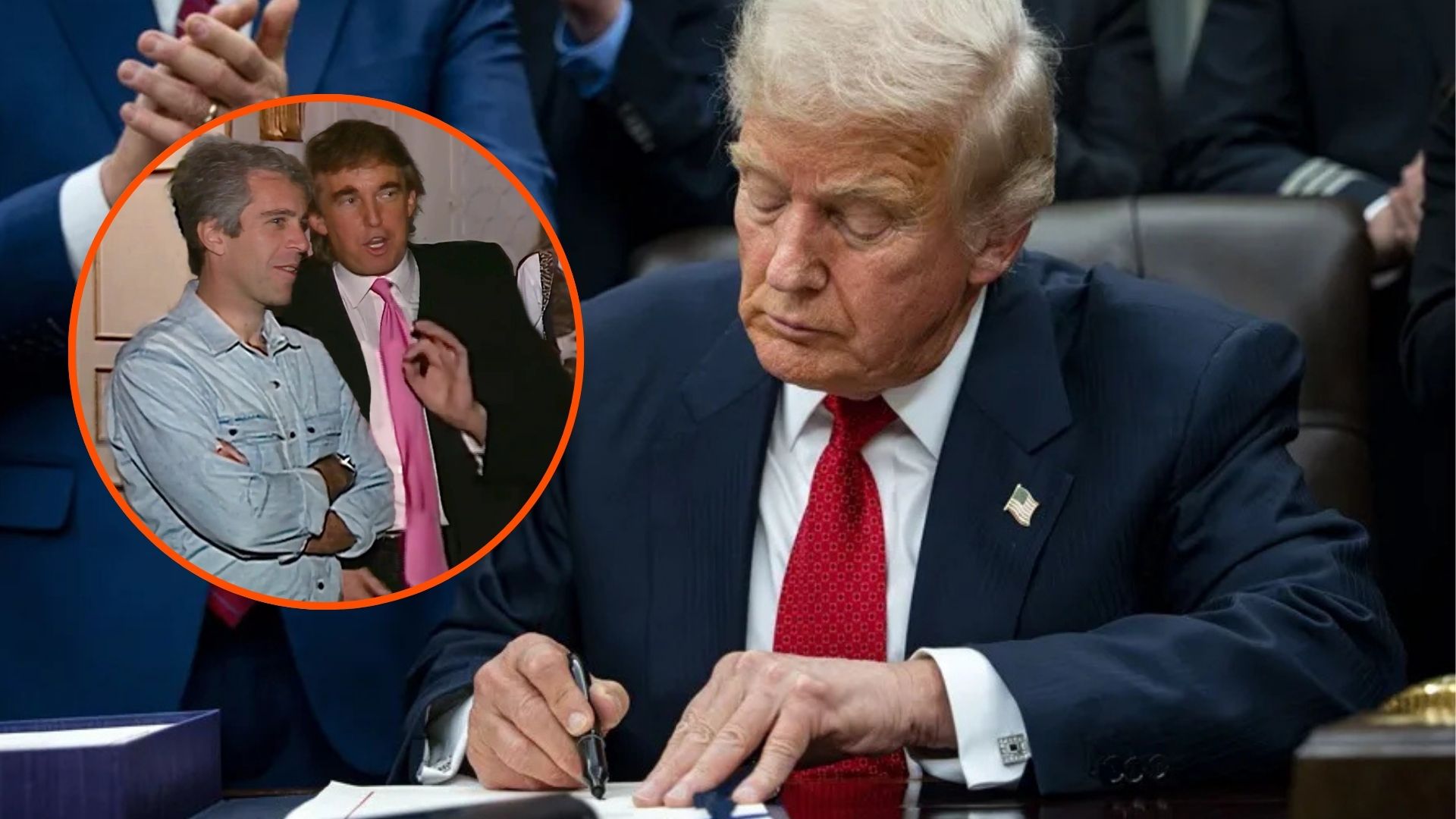 Donald Trump firma una ley para forzar la publicación de los archivos de Jeffrey Epstein