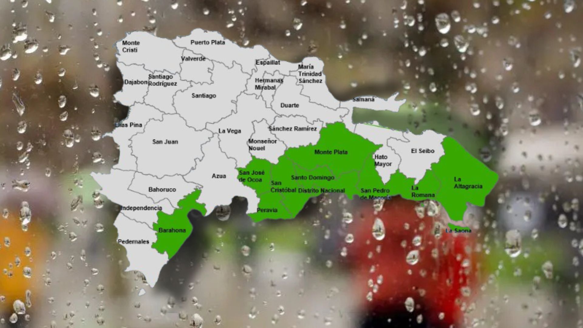 COE mantiene cuatro provincias en alerta verde por lluvias