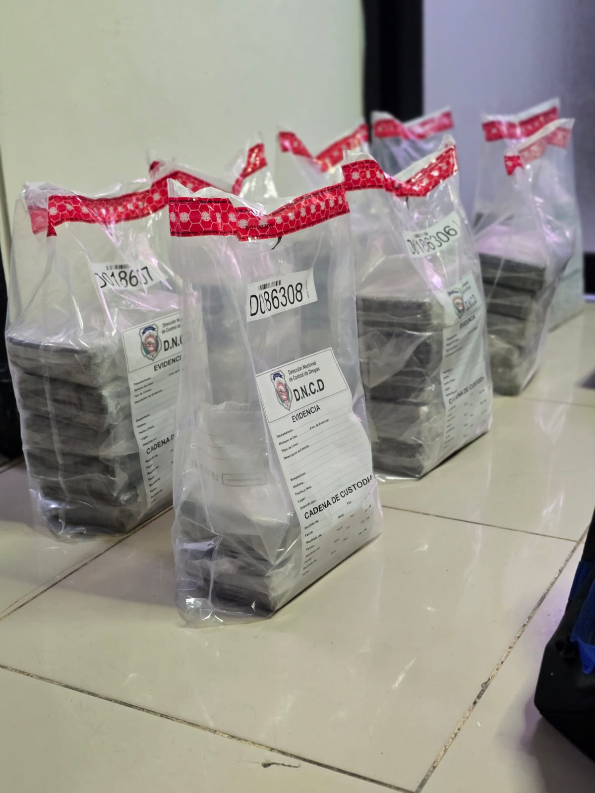 Decomisan 37 paquetes de cocaína en un buque del Puerto de Haina Oriental