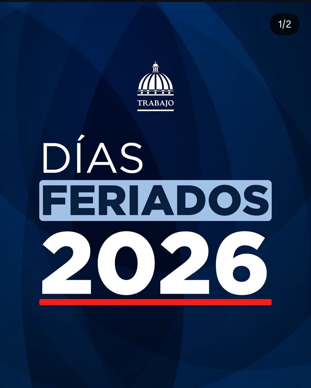 Estos son los días feriados que corresponden al año 2026