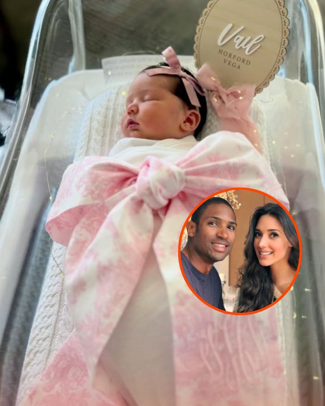 Amelia Vega enternece las redes al presentar a su sexta hija Vail