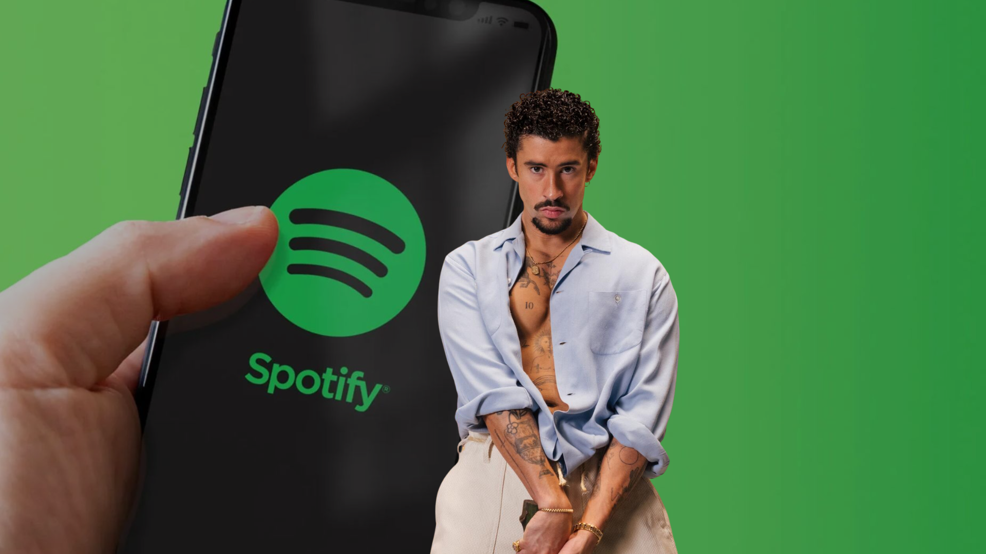 Bad Bunny destronó a Taylor Swift como el artista más reproducido de Spotify