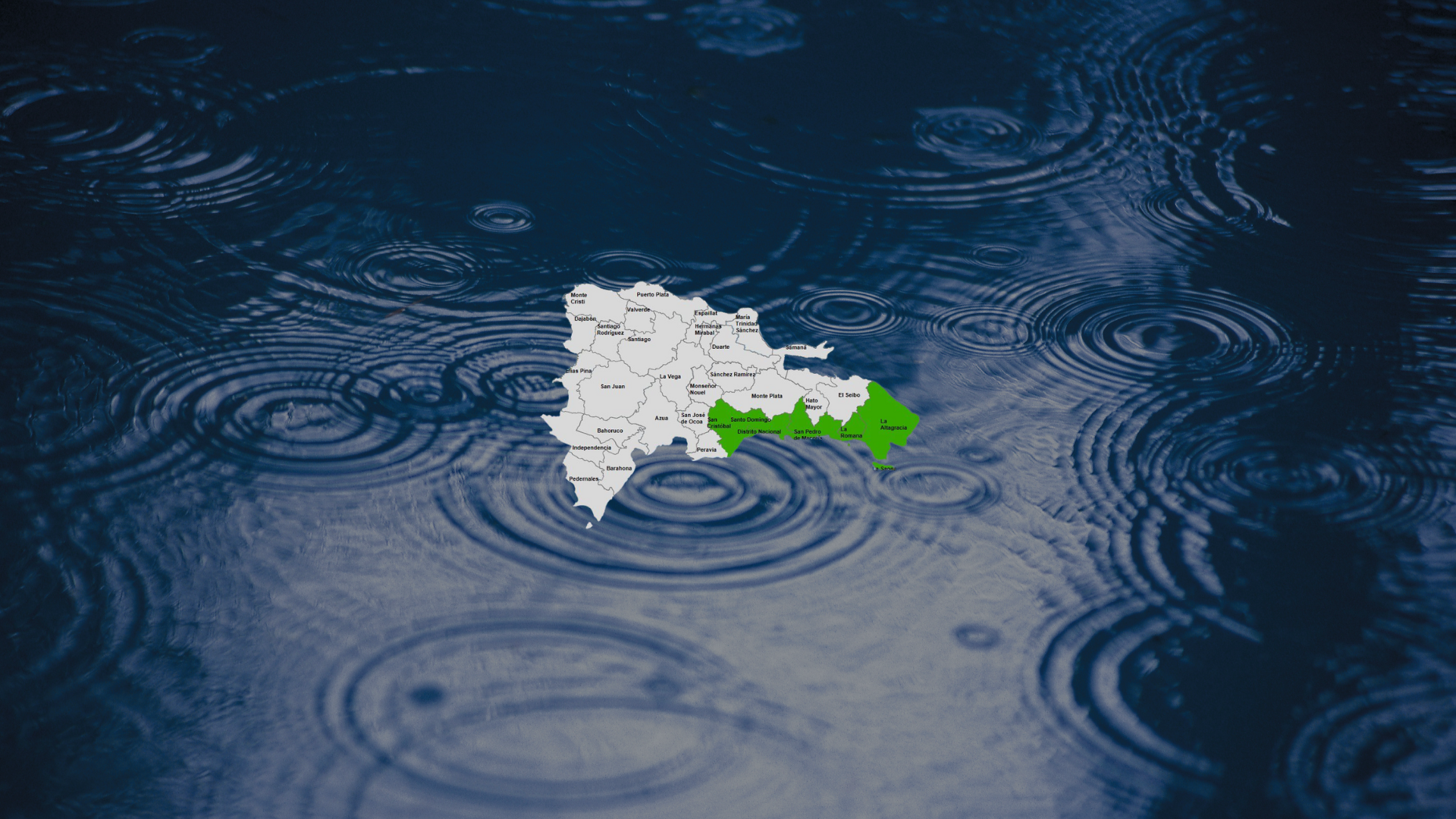 COE aumenta la alerta verde para cinco provincias y el Distrito Nacional por vaguada