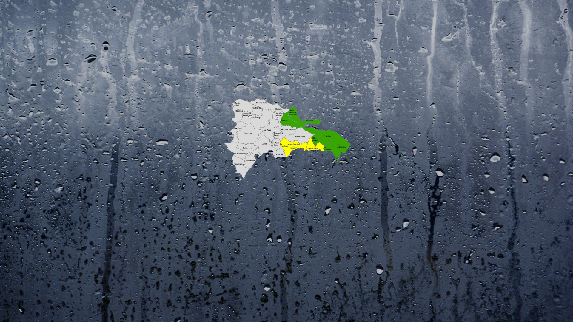 COE eleva alertas para 10 provincias y el Distrito Nacional por vaguada y sistema frontal