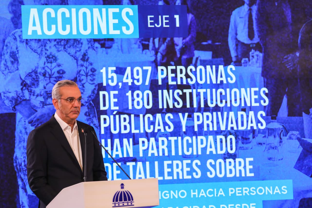 Abinader presenta el Plan Nacional de Discapacidad; más de 400 mil personas viven con alguna discapacidad en RD