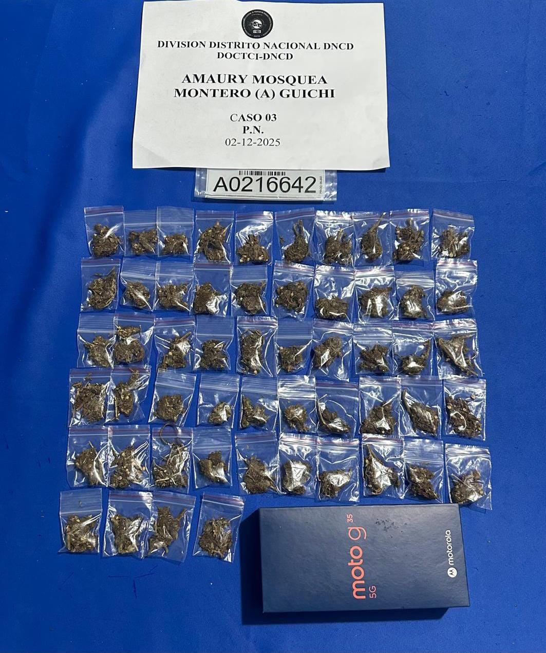 DNCD y MP incautan más de 120 mil gramos de drogas en cierre de semana