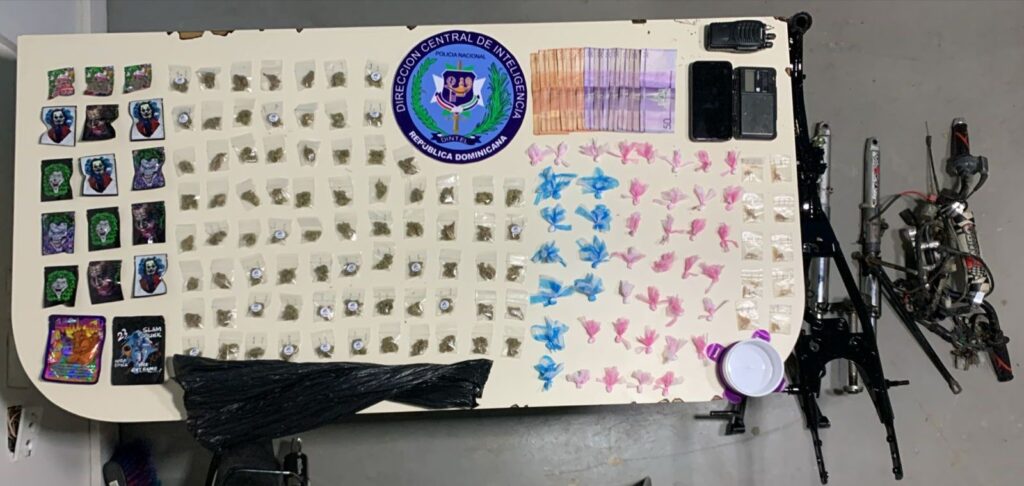 Detienen a tres personas y ocupan armas, drogas y cableado eléctrico en allanamientos en Santiago