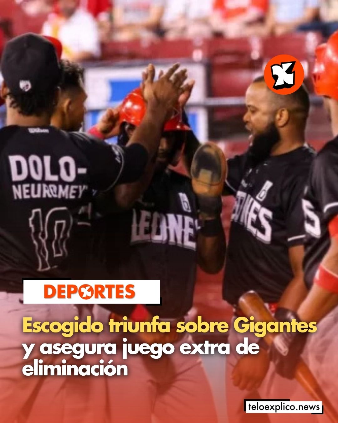 Escogido triunfa sobre Gigantes y asegura juego extra de eliminación