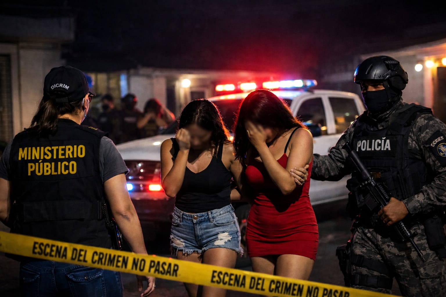 Ministerio Público rescata a 20 mujeres que eran explotadas sexualmente por una red