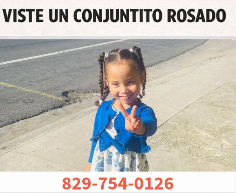 Defensa Civil busca a niña de tres años desaparecida la tarde del 31 de diciembre