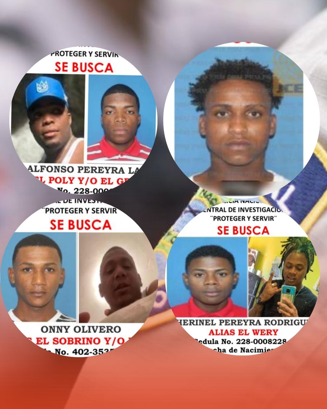 PN emite alertas de “Se Busca” contra prófugos vinculados a muerte de un menos en Pedro Brand