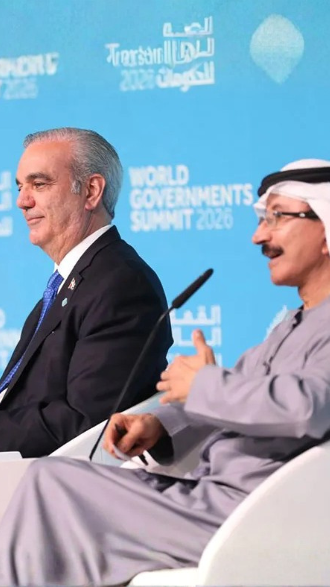 Presidente Abinader sostiene audiencia con el príncipe heredero de Abu Dhabi y concluye agenda en Emiratos Árabes Unidos