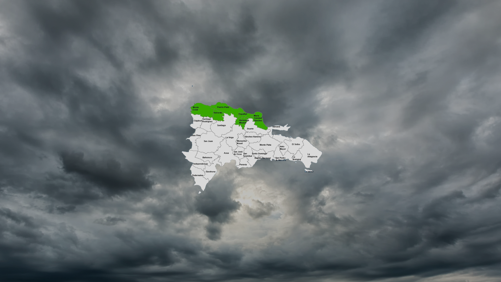 COE declara alerta verde para seis provincias por vaguada