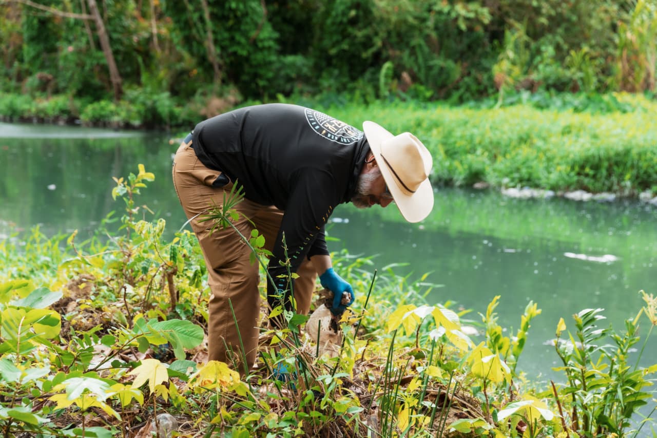 Realizan jornada de reforestación y limpieza de plásticos por Día Mundial de los Humedales