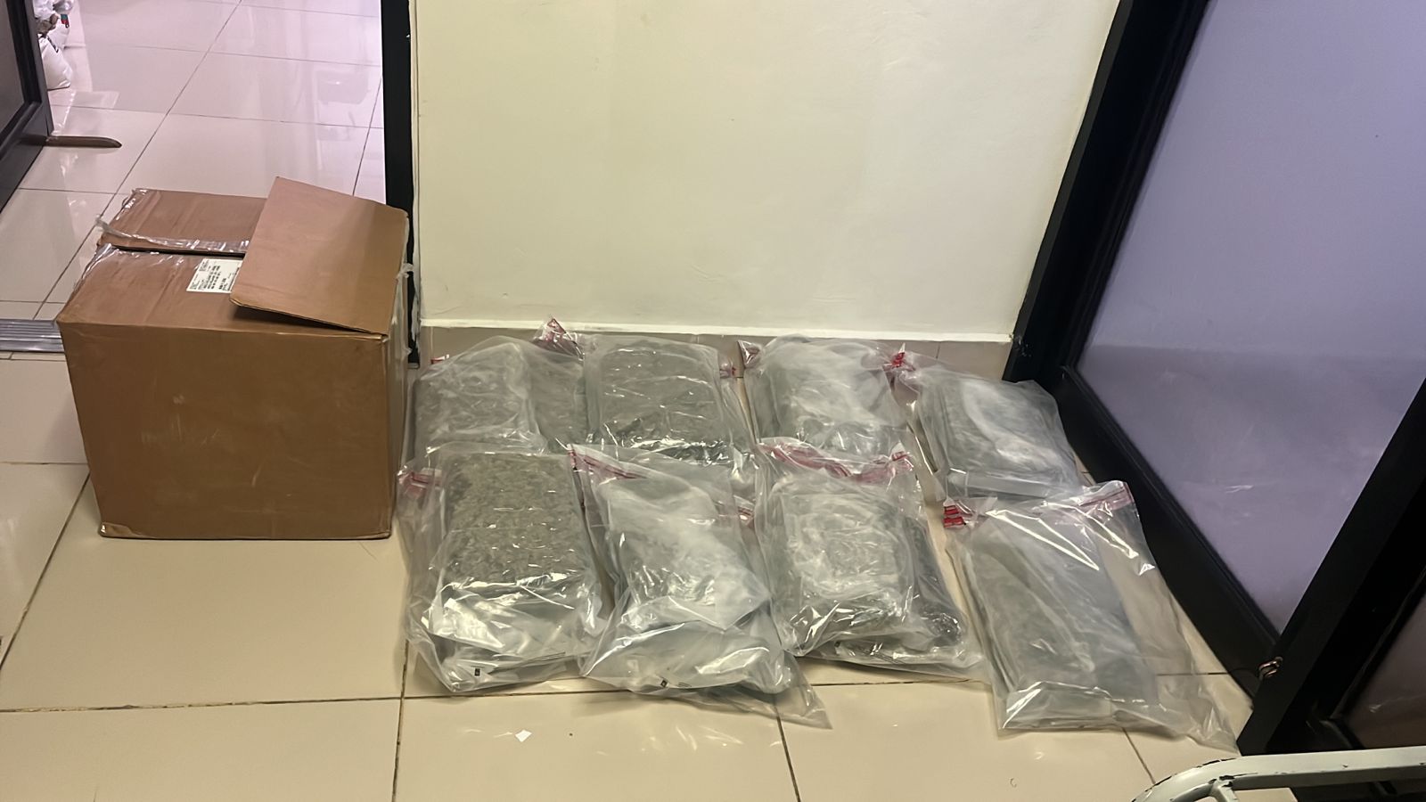 DNCD confisca 15 paquetes de presunta marihuana en el AILA