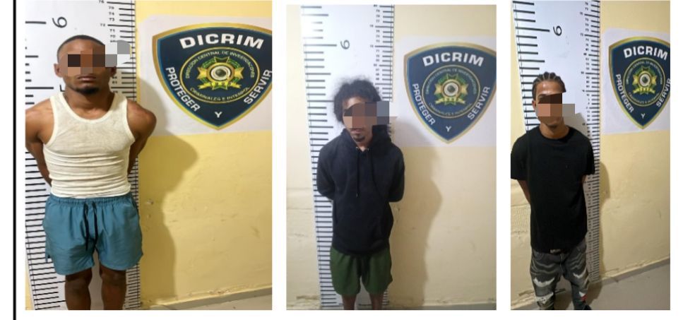 La Policía detiene a tres por asalto, apresa cuatreros y ocupa drogas en Monte Plata