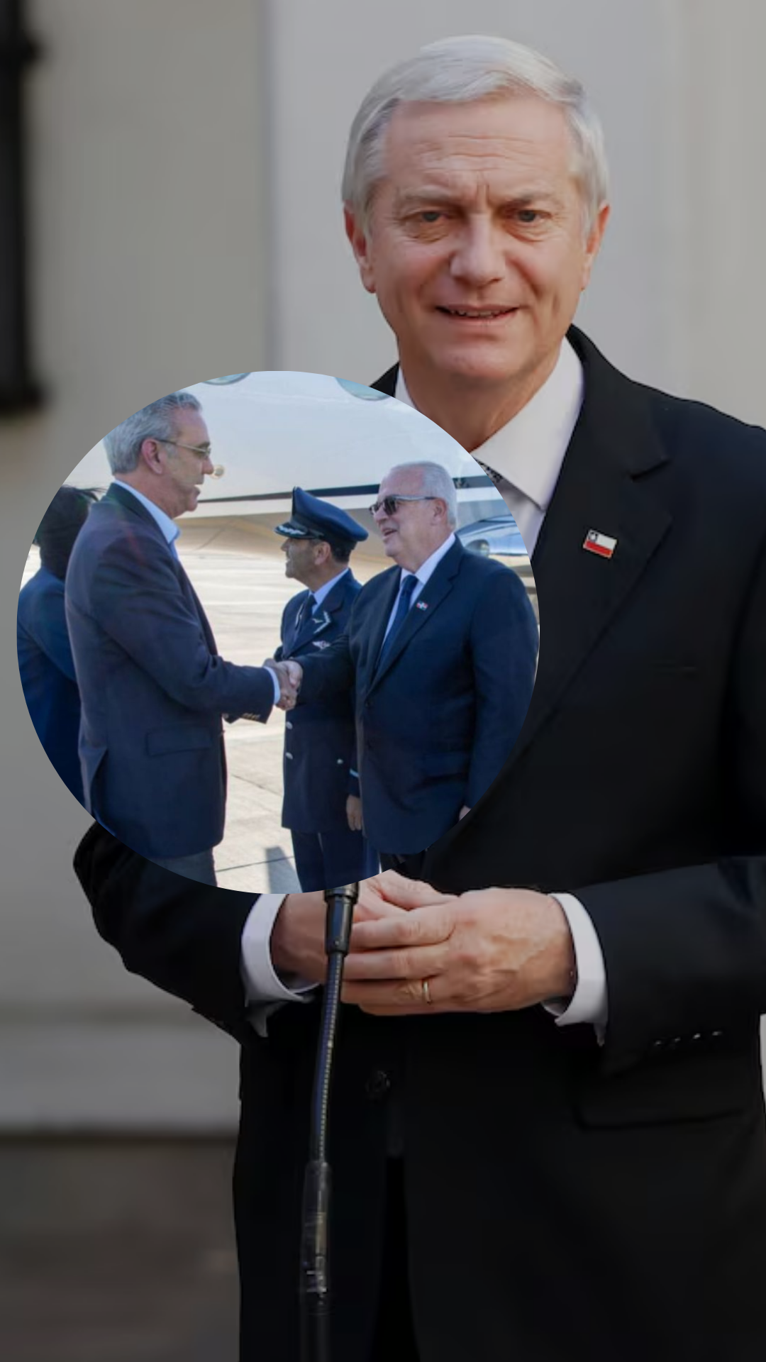 Abinader llega a Chile para asistir a la investidura de Kast