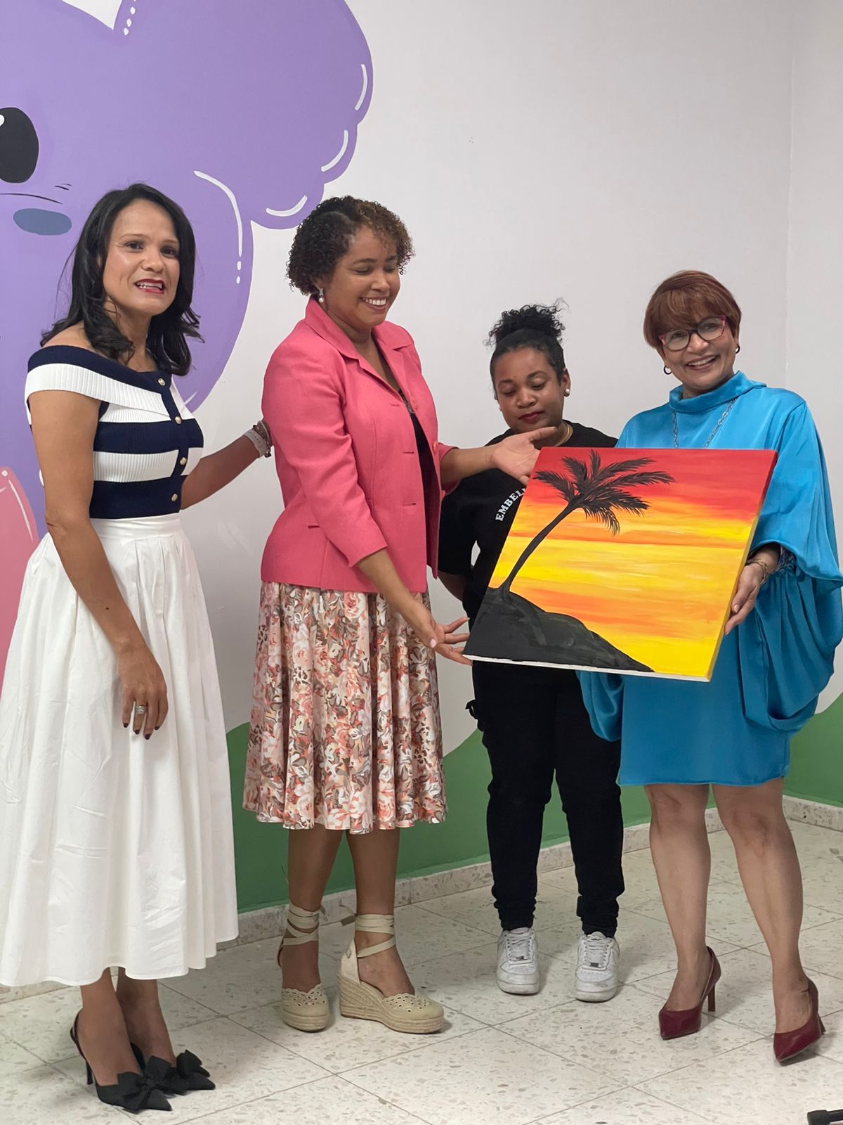 Hospital Infantil Dr. José Manuel Rodríguez Jimenes y Funanart presentan el proyecto “Arte en las venas” y devela sus primeros murales terapéuticos