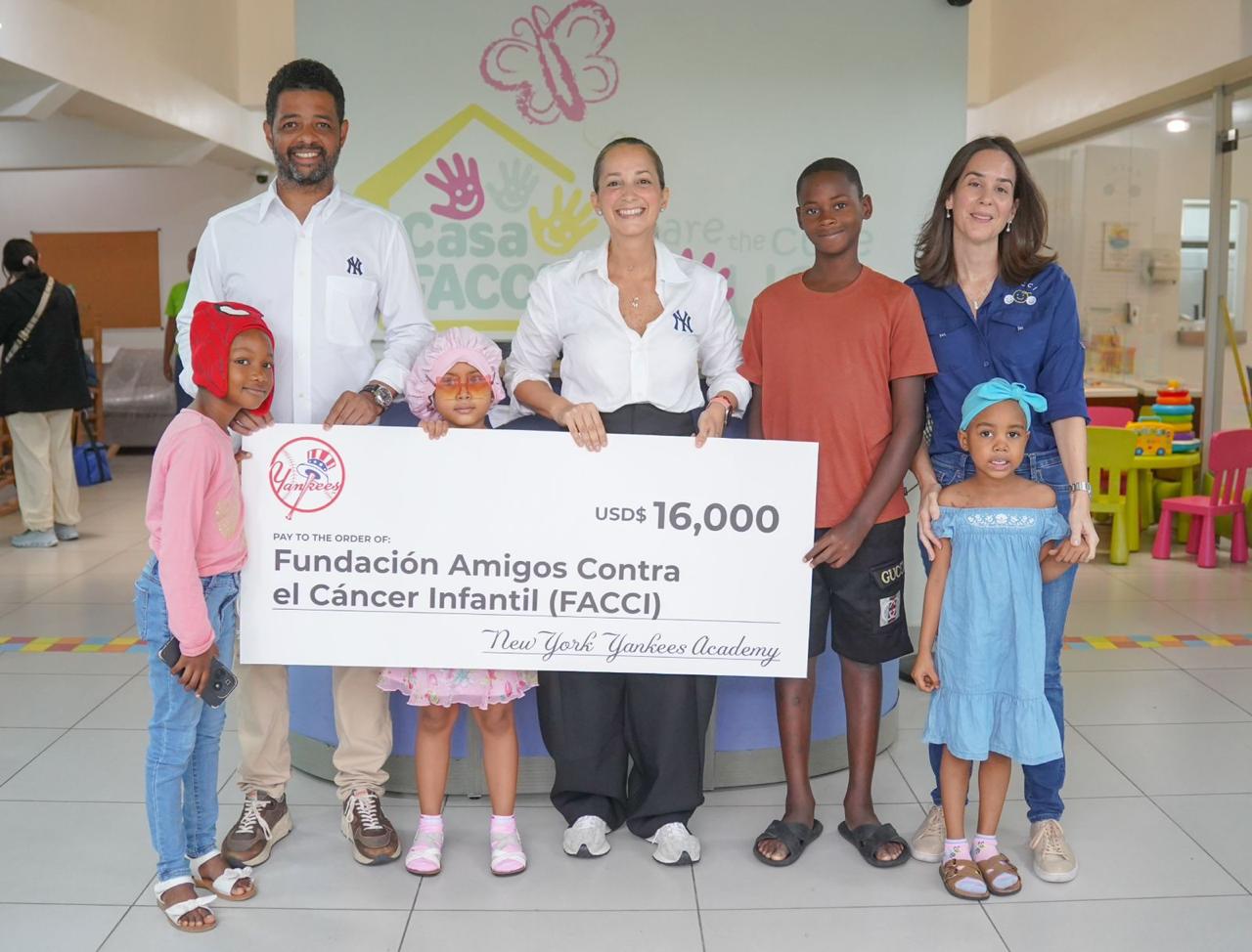 Yankees de Nueva York donan US$16,000 para combatir el cáncer infantil en República Dominicana
