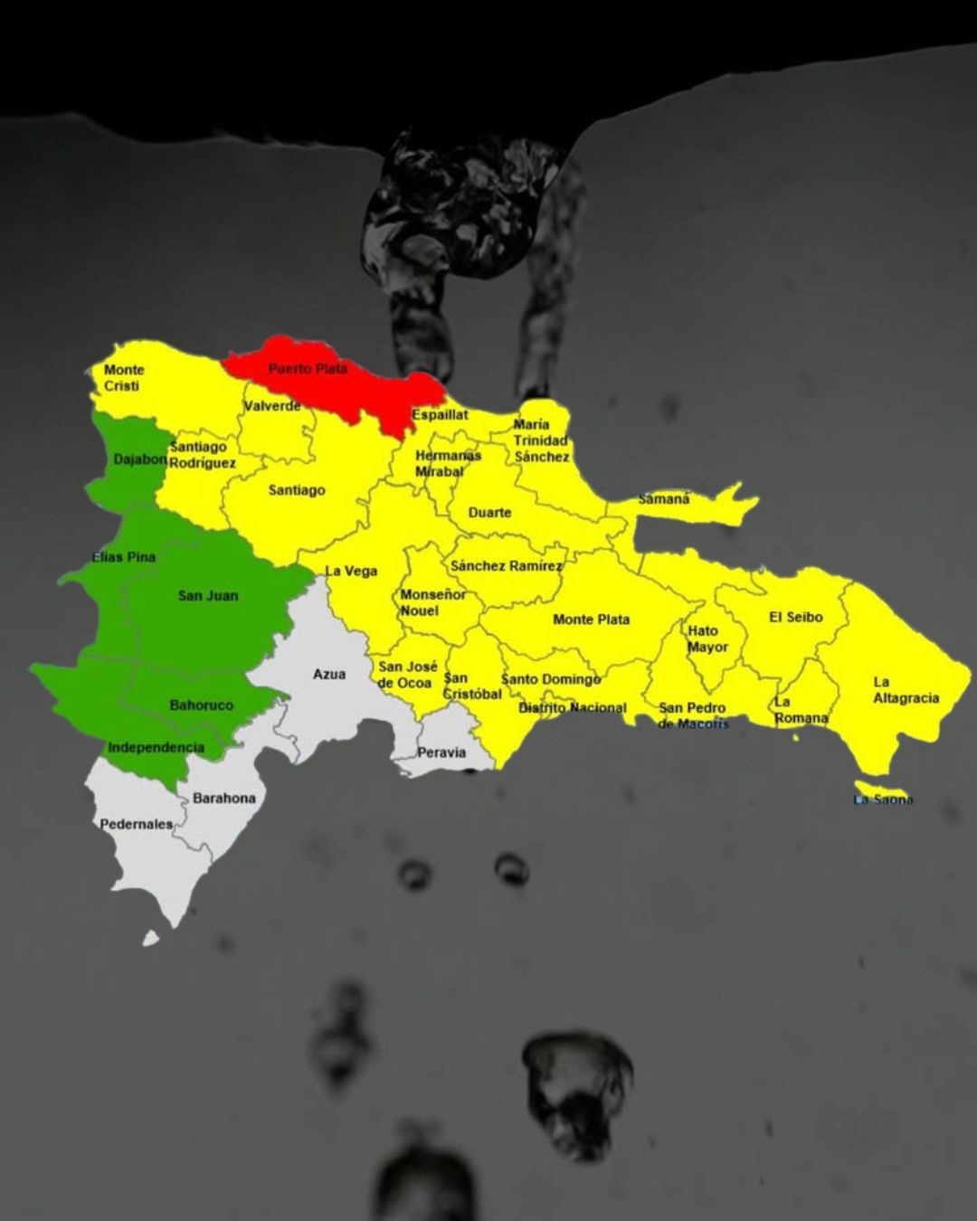 COE coloca a Puerto Plata en alerta roja; Distrito Nacional y 21 provincias en amarilla