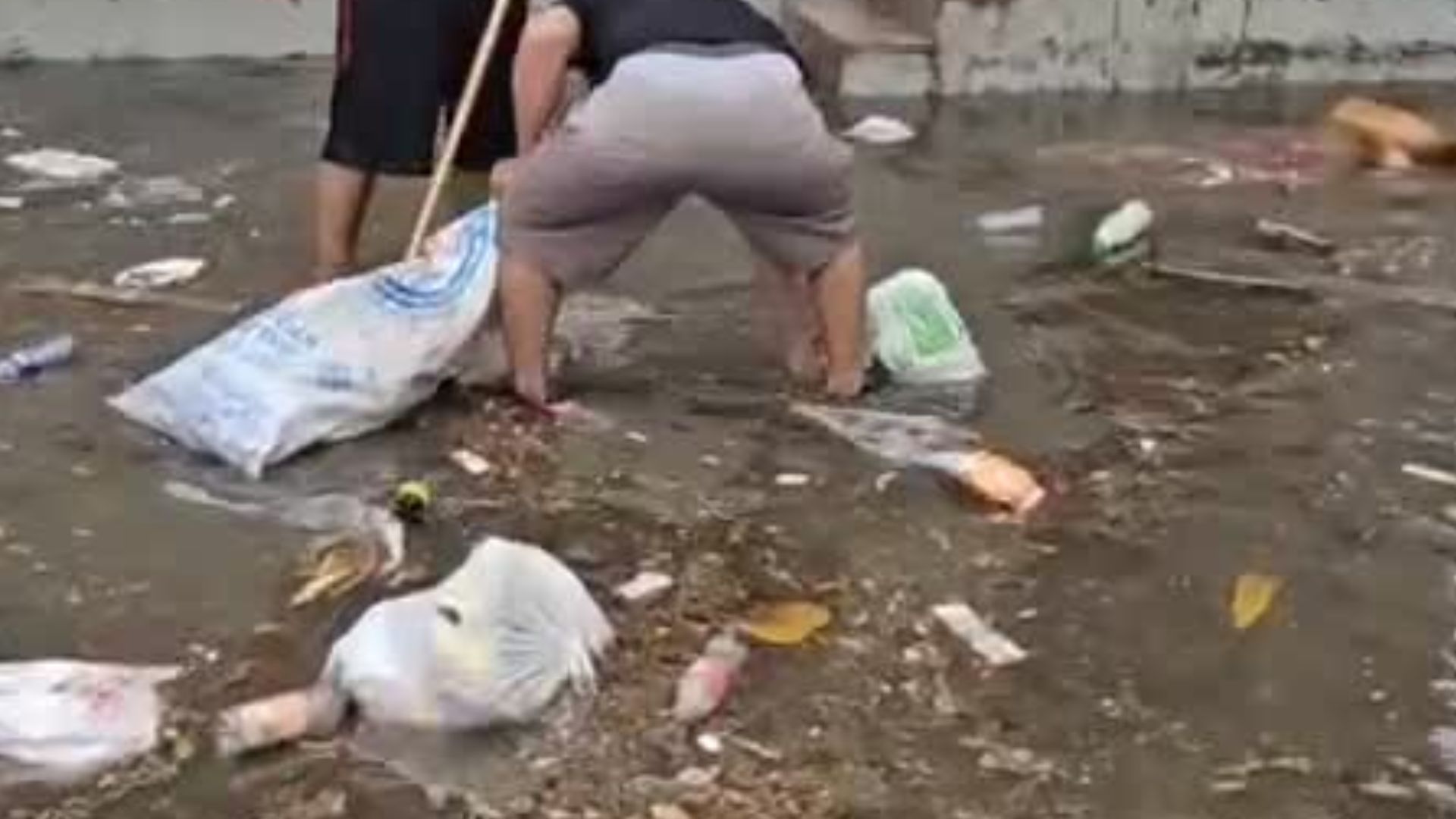 Defensa Civil investiga reporte de persona atrapada por inundación en el barrio Hoyo de Bate, ensanche Quisqueya