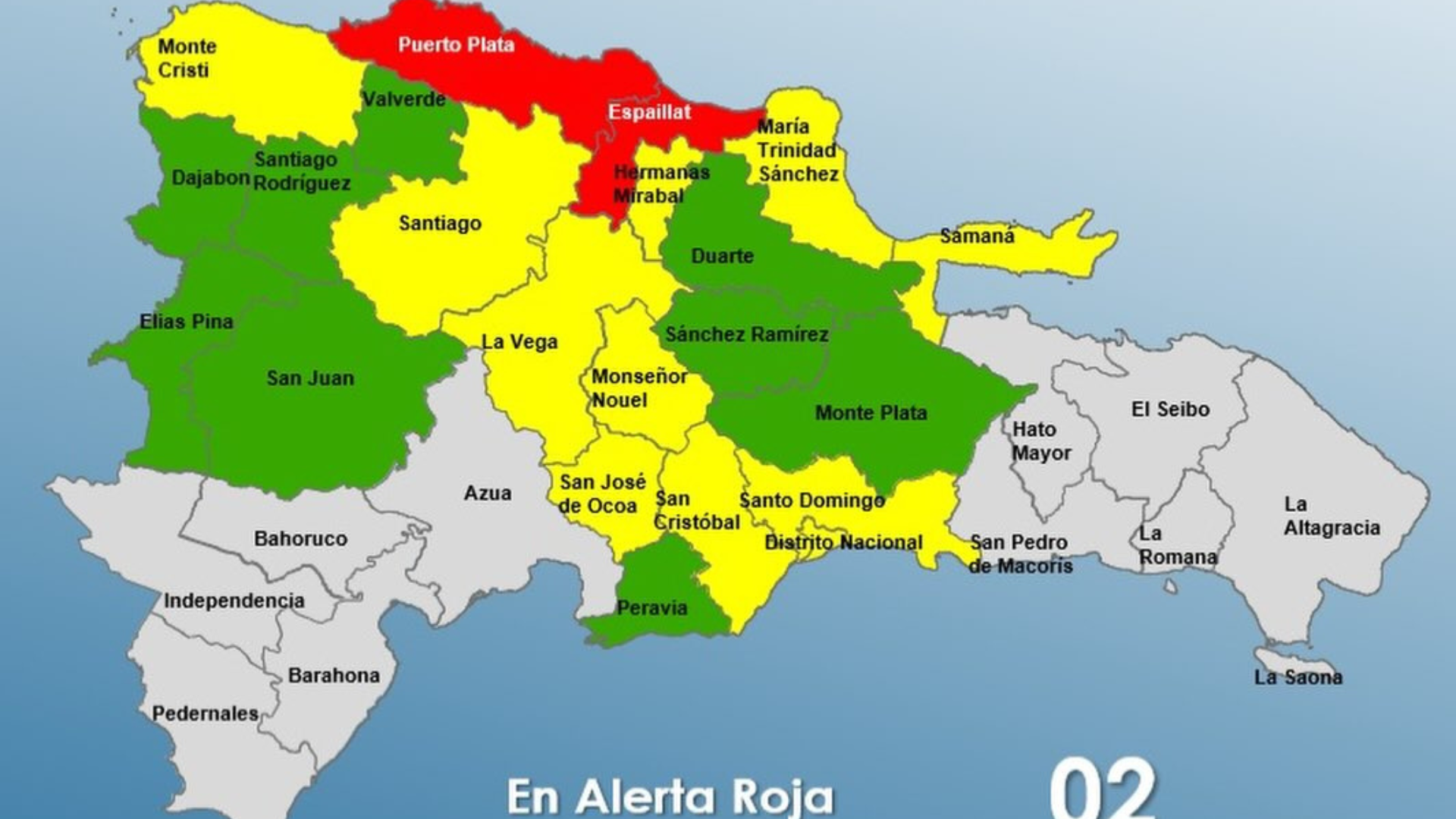 COE mantiene provincias en alerta roja y eleva niveles por lluvias intensas