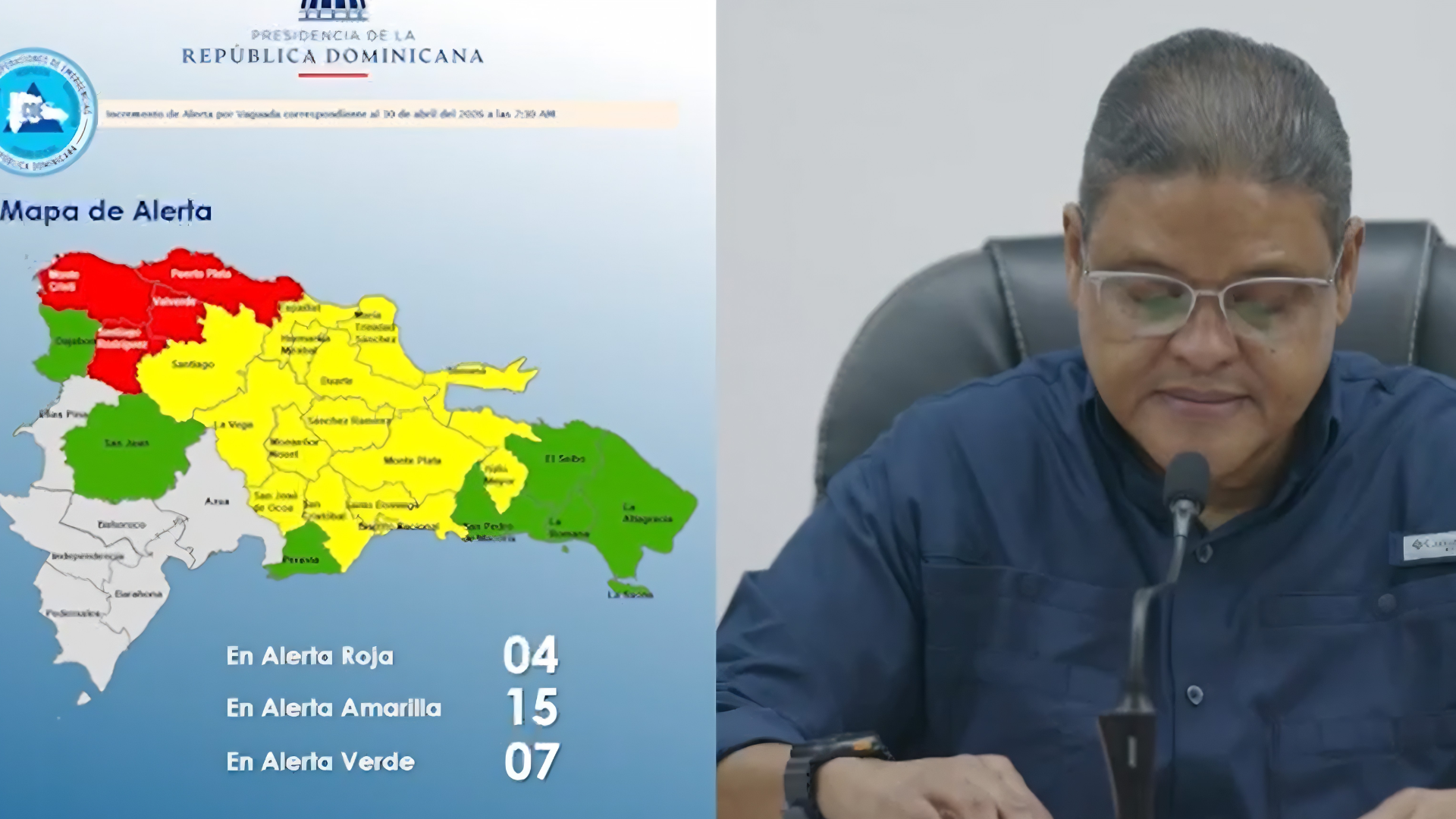 COE ratifica alertas por intensas lluvias; más de 5,000 personas han sido desplazadas