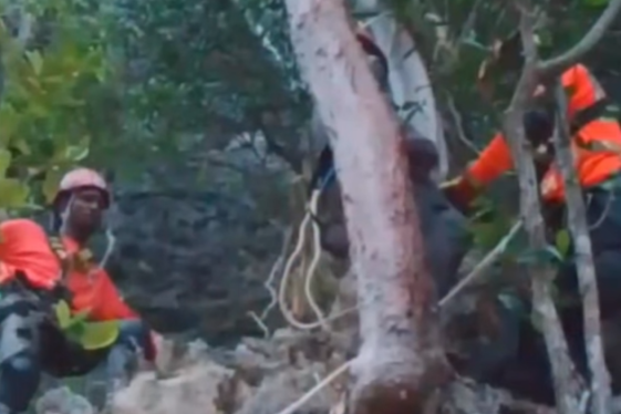 Defensa Civil logra rescate de mujer desaparecida en Samaná