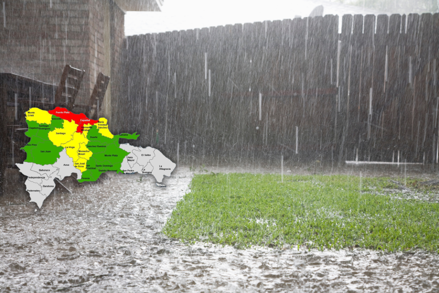 COE declara en alerta roja a Puerto Plata y Espaillat; siete provincias en amarilla y 12 en verde