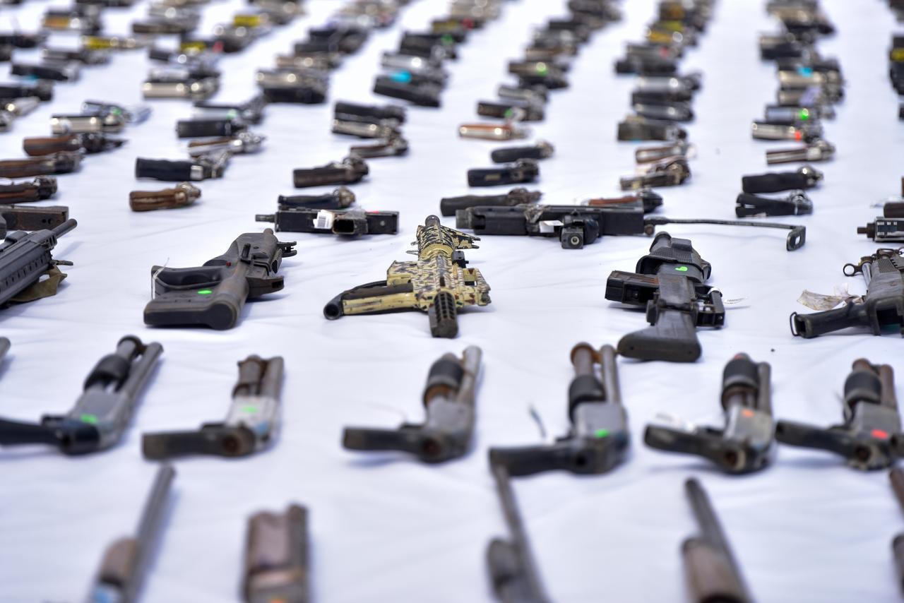 Mas de 14 mil armas fueron destruidas por Interior y Policía y Metaldom