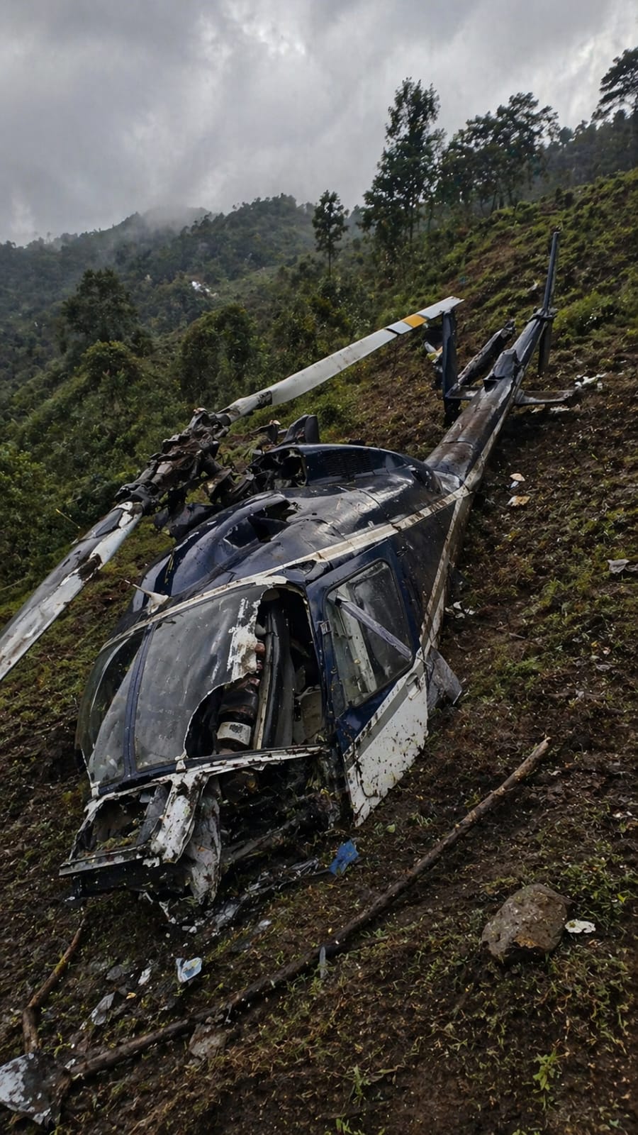 Helicóptero de la Fuerza Aérea se accidenta: tripulación resulta ilesa