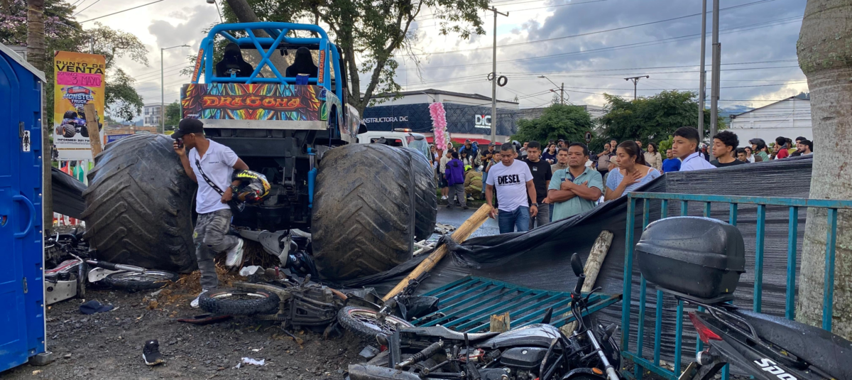 Tres muertos y 40 heridos dejó el accidente con gigantesca camioneta en espectáculo de ‘monster trucks’ en Colombia: revelaron la identidad de la conductora