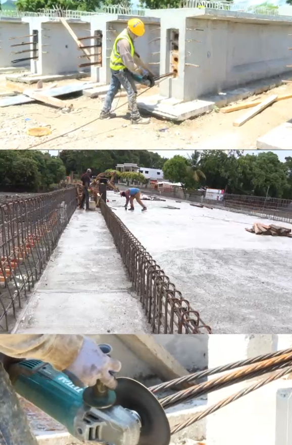 Avanza construcción del puente Los Hierros para conectar comunidades en Baní
