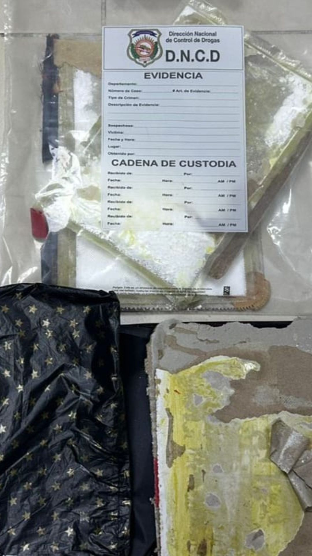 DNCD decomisa envío de cocaína oculta en carpetas con destino a EE. UU. y Róterdam