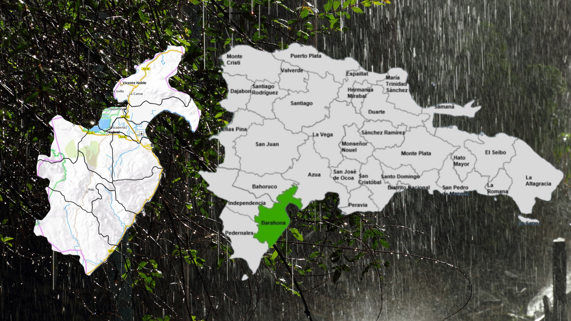 El COE coloca a Barahona en alerta verde